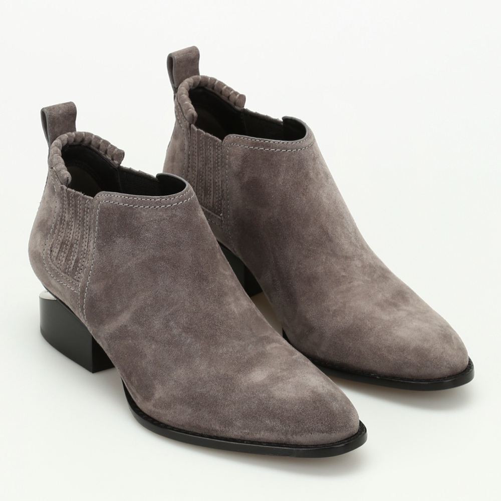 Alexander Wang Gray Suede Ankle Boots